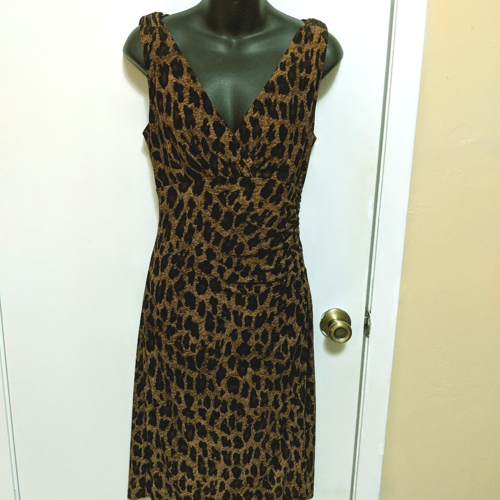 Ralph Lauren Leopard print Sleeveless Dress